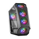 Mars Gaming MC51 Torre Premium - 5 Ventiladores ARGB - Controladora con Mando - Doble Ventana Cristal Templado - 40 Efectos RGB Chroma - Color Negro - Mars Gaming 294922