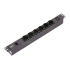 APC EASY PDU BASIC 1U 10A 230V (6) SCHUCKO & (1)C13 - APC EPDU1010B-SCH
