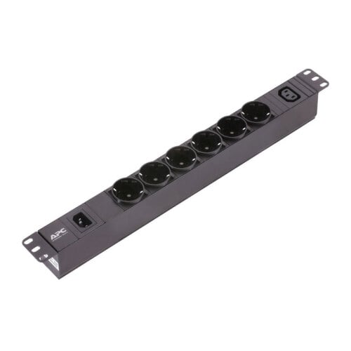 APC EASY PDU BASIC 1U 10A 230V (6) SCHUCKO & (1)C13 - APC EPDU1010B-SCH
