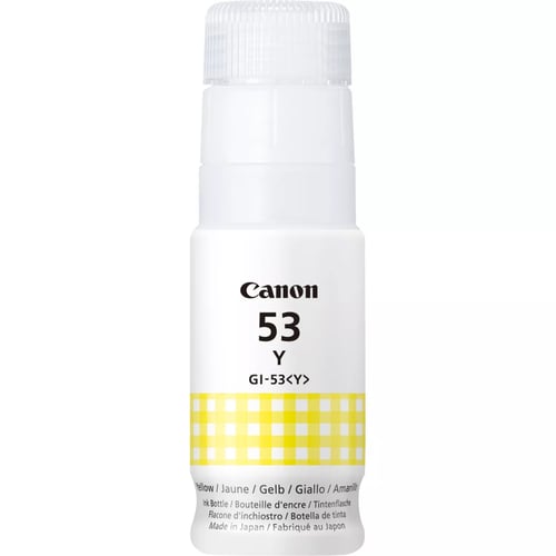 Canon GI53 Yellow Original Ink Bottle - GI53Y/4690C001 - Canon GI53Y