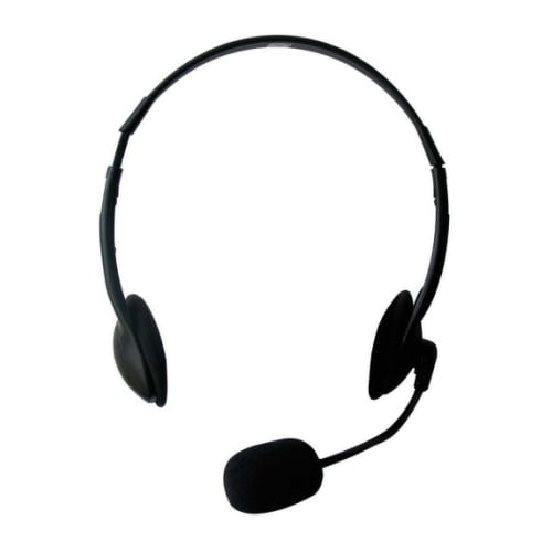 EWENT HEADSET COM MIC 2X JACKS 3.5" - Ewent EW3563