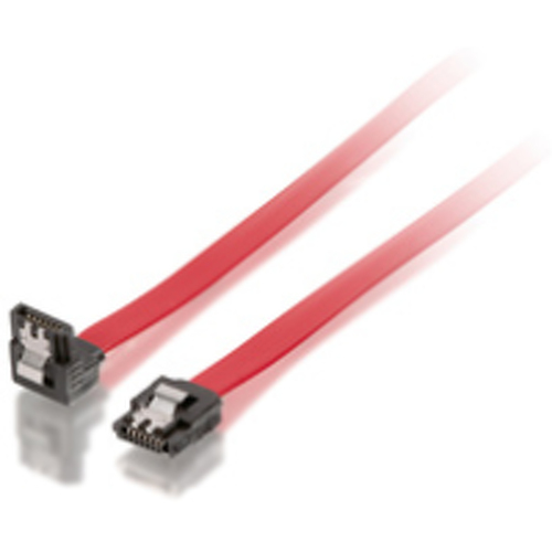 Equip Cabo plano interno SATA de 1,0 m com fecho metálico e ficha angular - Equip 111804