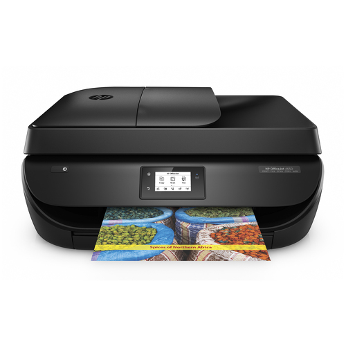 HP OfficeJet 4652, Jato de tinta térmico, Impressão a cores, 4800 x 1200 DPI, A4, Impressão directa, Preto - HP F1J05B