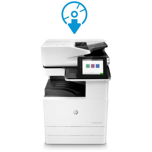 HP Impressora multifunções LaserJet Managed Flow E82550z - Velocidade de 50 ppm, 585 mm, 785 mm, 932,2 mm, 95,6 kg, 831 mm, 685 mm - HP X3A71AB19