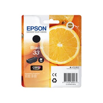 Epson Oranges C13T33314012 tinteiro 1 unidade(s) Original Rendimento padrão Preto - Epson C13T33314010