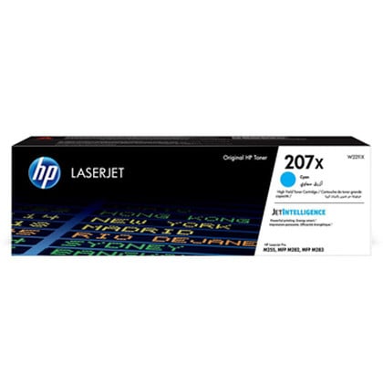 Cartucho de toner ciano HP W2211X Cartucho de toner original - 207X - HP W2211X
