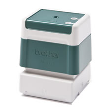 Suporte de carimbos verde. 6 carimbos de 40 x 40 mm - Brother PR4040G6P