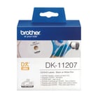 Etiquetas circulares pré-cortadas para CD/DVD (película plástica). 100 etiquetas brancas de 58 mm de diâmetro - Brother DK11207