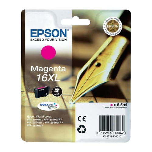 EPSON TINTEIRO MAGENTA 16XL DURABRITE ULTRA - Epson C13T16334022