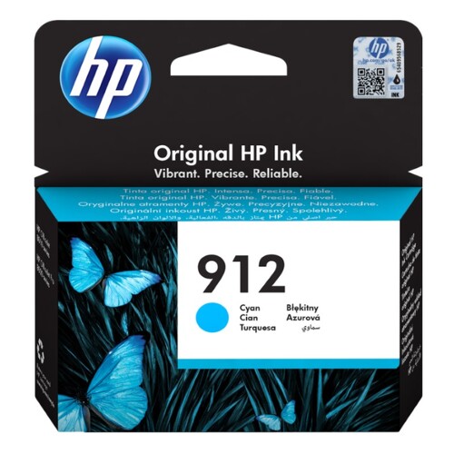 Cartucho de Tinta HP 912 Ciano Original - 3YL77AE - HP 3YL77AE