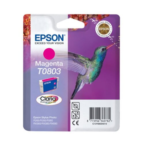 Cartucho de Tinta Original Epson T0803 Magenta - C13T08034011 - Epson C13T08034011