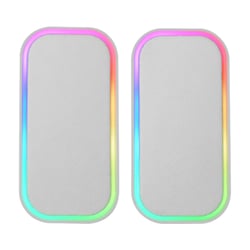 Colunas MARS GAMING MS-OM, BT 20W GAMING, DYNAMIC RGB LIGHTING, CONTROL BOX, WHITE - Mars Gaming MSOMW