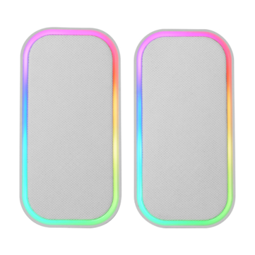 Colunas MARS GAMING MS-OM, BT 20W GAMING, DYNAMIC RGB LIGHTING, CONTROL BOX, WHITE - Mars Gaming MSOMW