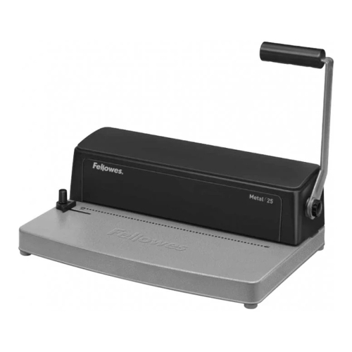 Encadernadora Espiral Metálica Manual 450 Folhas Passo:5:1 Metal 25 Perfura até 10 folhas - Fellowes 5921029