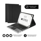 Teclado Bluetooth amovível Subblim - Universal 9-10,1" - Design ultrafino - Suporte ajustável - Touchpad - Sistema magnético - Robusto e adaptável - Sem fios - Bluetooth - Cor preta - Subblim SUB-KT2-BTP001