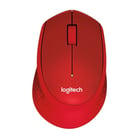 Logitech M330 Silent Plus Wireless 1000dpi Mouse - Silencioso - 3 botões - Mão direita - Vermelho - Logitech 910-004911