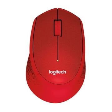 Logitech M330 Silent Plus Wireless 1000dpi Mouse - Silencioso - 3 botões - Mão direita - Vermelho - Logitech 910-004911