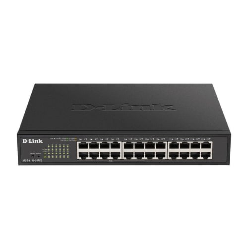 D-Link Semi-Manageable Switch 12 Portas Gigabit PoE 100W + 12 Portas Gigabit - D-Link DGS-1100-24PV2/E