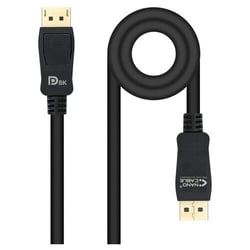 Cabo Nanocabo DisplayPort 1.4 Macho para DisplayPort 1.4 Macho 2m - Certificado VESA - Cor Preto - Nanocable 10.15.2502