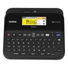 Brother PT-D600, QWERTY, Trasferência termal, 180 x 360 DPI, 30 mm/seg, AA, Preto - Brother PTD600