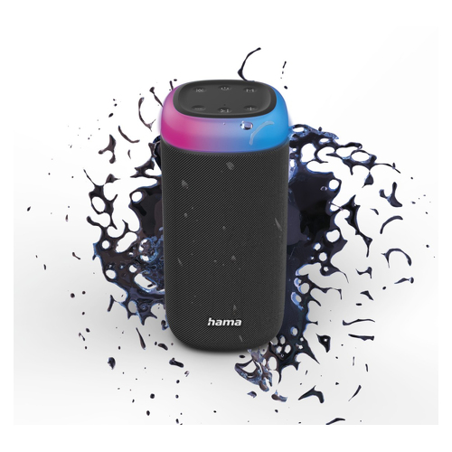Coluna HAMA Bluetooth "Shine 2.0" IPX4,LED, 30W - Hama 00188228