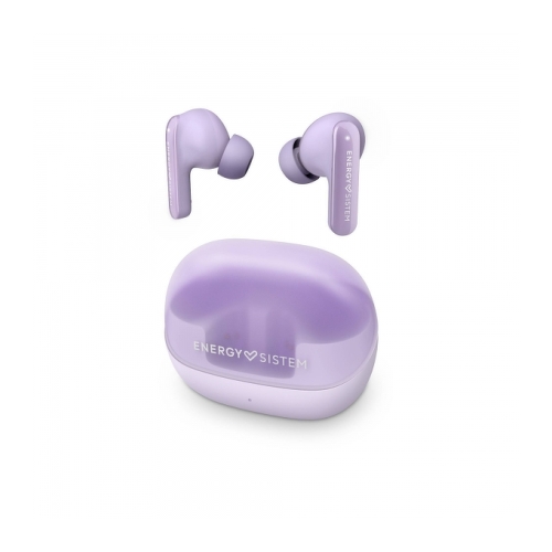 Energy Sistem Auriculares ANC - Cancelacion de Ruido - 25h Autonomia - Bluetooth 5.4 - Resistencia IPX4 - Materiales Reciclados - Color Morado - Energy Sistem 298737