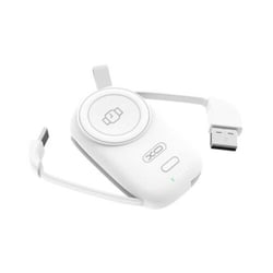 Carregador magnético portátil XO - 1200Mah - Carregamento sem fios de 3W - Tipo C e USB 5V/2A - Fácil de transportar - Carregamento rápido - Robusto - Estabilidade e proteção - Compatível com vários dispositivos - Branco - XO 240177