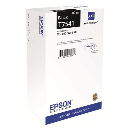 Cartucho de tinta preto original Epson T7541 - C13T754140 - Epson C13T754140