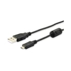 Equip Cabo USB-A macho para Micro USB-B macho 2.0 com ferrite - Comprimento 1 m. - Equipar 128596