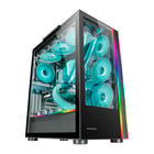 Caixa MARS GAMING MC-ULTRA XXL PREMIUM CUSTOM E-ATX CASE,ARGB DUAL STRIPES,DUAL VERTICAL CHAMBER,BLK - Mars Gaming MCULTRA