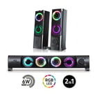 ADVANCE COLUNAS SOUNDPHONIC 2.0 RGB 6W RMS PC - Advance SP-U900B