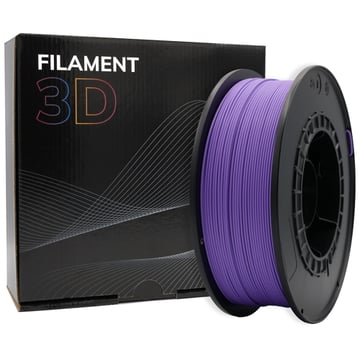 Filamento PLA 3D - Diâmetro 1.75mm - Bobine 1kg - Cor púrpura claro - PLA-Púrpura claro