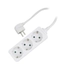 EWENT REGUA TOMADAS 3 SOCKETS(SHUKO) 16A SHUKO PLUG WHITE - Ewent EW3958