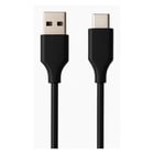 Ewent Cabo USB 2.0 Tipo C, tipo C para A macho-macho, AWG28, PD 60 W, dados a 480 Mbps, PVC, preto, 1 m - Ewent EC1130
