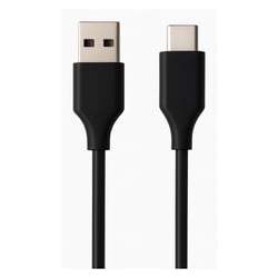Ewent Cabo USB 2.0 Tipo C, tipo C para A macho-macho, AWG28, PD 60 W, dados a 480 Mbps, PVC, preto, 1 m - Ewent EC1130