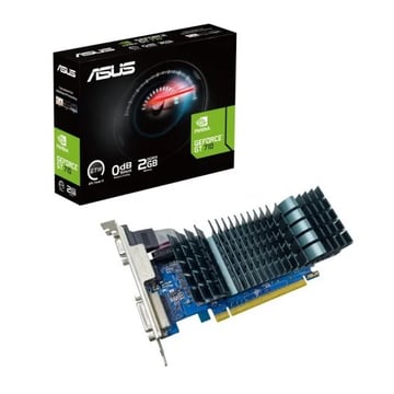 Placa gráfica Asus GeForce GT 710 2GB GDDR3 NVIDIA EVO - PCIe 2.0, HDMI, DVI-D, VGA - Asus GT710-SL-2GD3-BRK-EVO