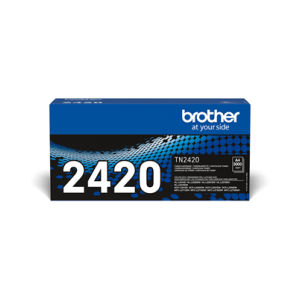 Toner preto de alta capacidade. Duração estimada de 3.000 págs. segundo ISO/IEC 19752 - Brother TN2420