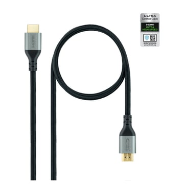 Nanocable HDMI 2.1 Certificado Ultra HS M-M 1.5m - Preto - Nanocable 10.15.8101-L150