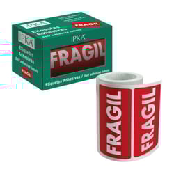 Dohe Rollo de 200 Etiquetas Adhesivas Fragil - 100x50mm - Ideal para Expedicion de Paquetes - Dohe 258497