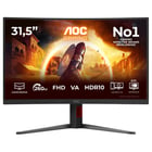 AOC MONITOR VA 32" (31.5") 16:9 FHD 0.3MS 260HZ HDMI DP COLUNAS HAS - AOC C32G4Z