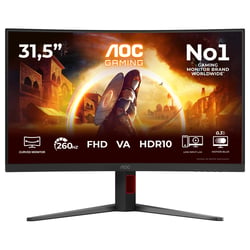 AOC MONITOR VA 32" (31.5") 16:9 FHD 0.3MS 260HZ HDMI DP COLUNAS HAS - AOC C32G4Z