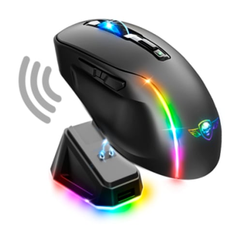 Spirit of Gamer Rato ELITE-M50 sem fios, preto, com base de carregamento - Spirit of Gamer S-EM50BK