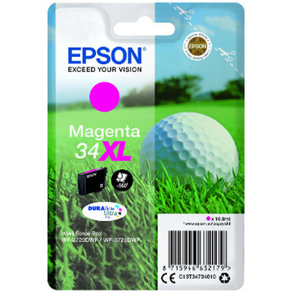 Epson Golf ball C13T34734010 tinteiro 1 unidade(s) Original Rendimento alto (XL) Magenta - Epson C13T34734010