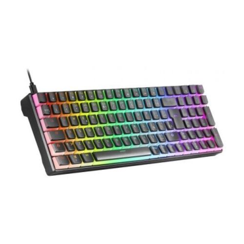 Teclado mecânico USB Mars Gaming MKULTRA - Teclas OUTEMU SQ castanhas à prova de poeiras - Antighosting - Iluminação RGB - Cabo de 1,50 m - Mars Gaming MKULTRABRES