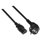 Cabo de alimentação da CPU Aisens - CEE7/M-C13/H - 3,0 m - 100% cobre puro AWG18 - cor preta - Aisens A132-0168