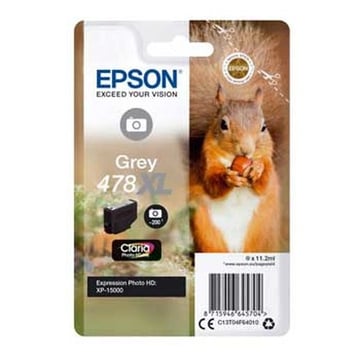 Epson Squirrel 478XL tinteiro 1 unidade(s) Original Rendimento alto (XL) Cinzento - Epson C13T04F64010