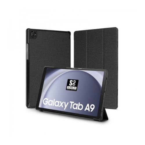 Capa Subblim Exclusiva para Samsung Galaxy Tab A9 Tablet 8,7? - Fecho magnético - Rebordos reforçados - 2 posições de fixação - Cor preta - Subblim 298162