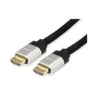 Equipe o cabo HDMI 2.1 com Ethernet macho/macho - largura de banda de até 48 Gbps. - Suporta Resoluções de Vídeo de até 8K/60Hz - Alta Velocidade - Comprimento 1 m. - Equip EQ119380