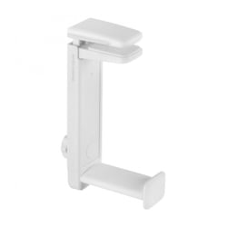 Suporte de auscultadores Mars Gaming MHH2 - Instalação dupla - Rotação de 360º - Suporte de cabos - Aperto firme - Branco - Cor branca - Mars Gaming 295812