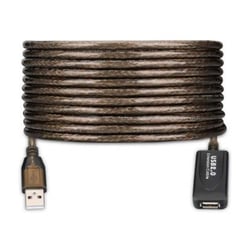 EWENT CABO EXTENSAO USB 2.0 M/F AMPLIFICADA 10MT - Ewent EW1021
